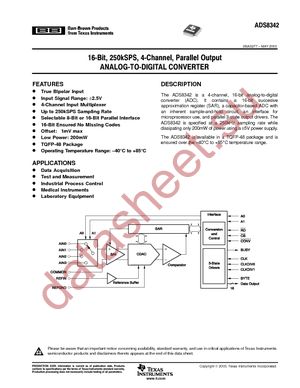 ADS8342IBPFBR datasheet  